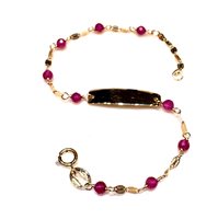 Bracelet IGold Enfant BABY in Or jaune Rubino sintetico BG32RA0075050|||||PBN
